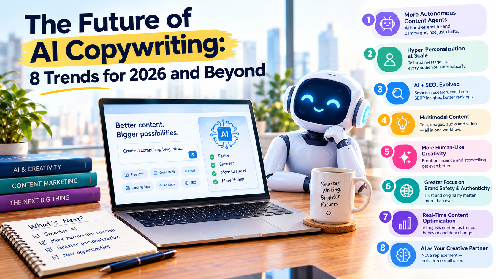 The Future of AI Copywriting: 8 Trends for 2026 and Beyond